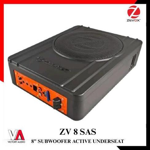 Promo Subwoofer Aktif Kolong Jok Mobil ZEVOX ZV 8 SAS 8 Inch Sub Bass + Built in Power Amplifier + B