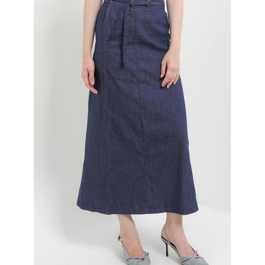 EXIT Gerena Skirts 112.93949.49 |Rok Jeans Wanita - Warna Biru