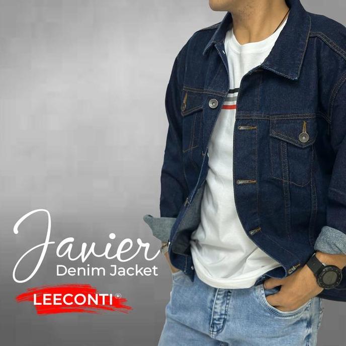 LEE CONTI Jaket Denim Jeans Javier Tebal