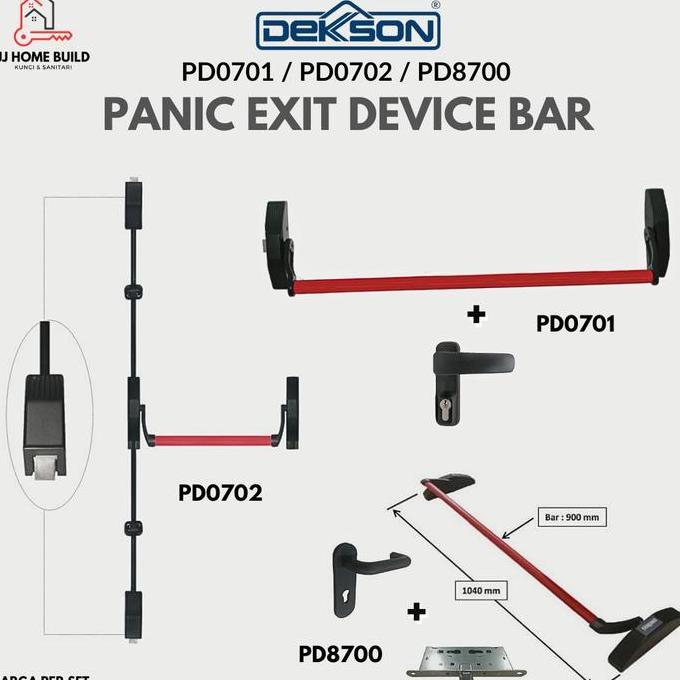 NEW Panic Bar Dekson/PD8700/PD0701/PD0702/Pintu Emergency