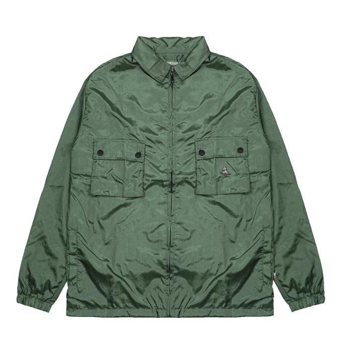 Hooligans Jacket Overshirt Owen Army  Jaket Casual Pria