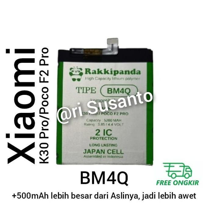Baterai Rakkipanda BM4Q for Xiaomi K30 Pro/Poco F2 Pro Double Power