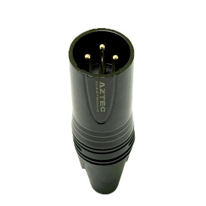 JACK CANON XLR MALE AZTEC - JACK CANON XLR MALE AZTEC GOLD