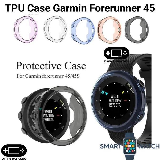 TPU Case Garmin Forerunner 45 silicone silicon casing protector garmin forerunner fr 45 45s