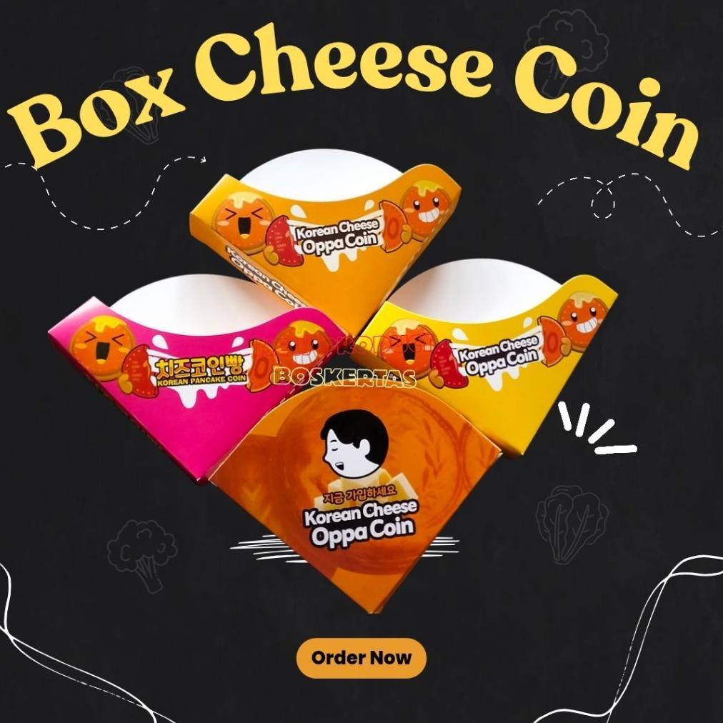 Box-Box Cheese Coin-Pancake Coin-korean Pancake Coin-Koin 10 Yen Promo