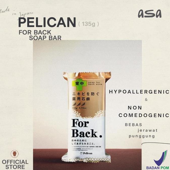 Pelican For Back Soap Bar Acne Free Original Japan