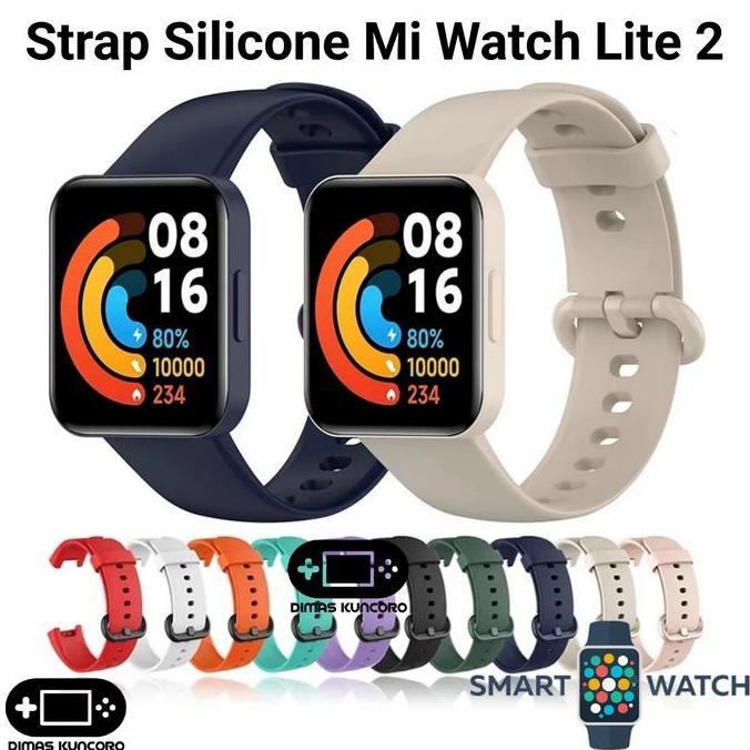 Strap Silicone Mi Watch Lite 2 silikon tali jam smartwatch rubber karet xiaomi poco redmi watch lite