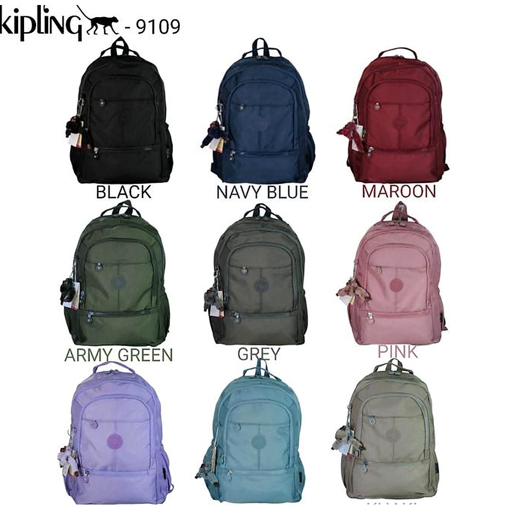 TERLARIS TAS RANSEL/BACKPACK KIPLING POLOS UKURAN BESAR KODE 9109