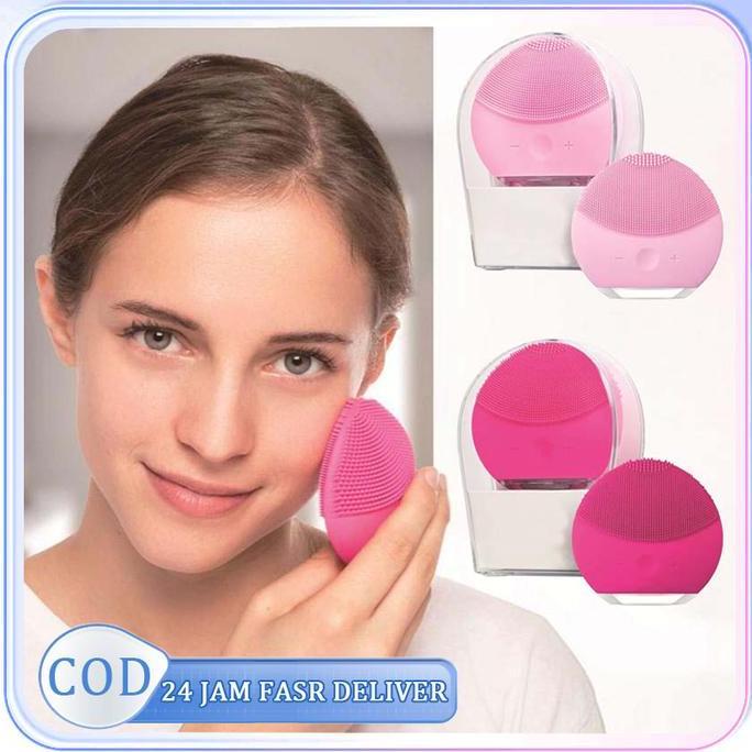 ADX Facial Cleansing Brush Alat Cuci Muka Elektrik Penggosok Wajah Facial Sonic Cleansing
