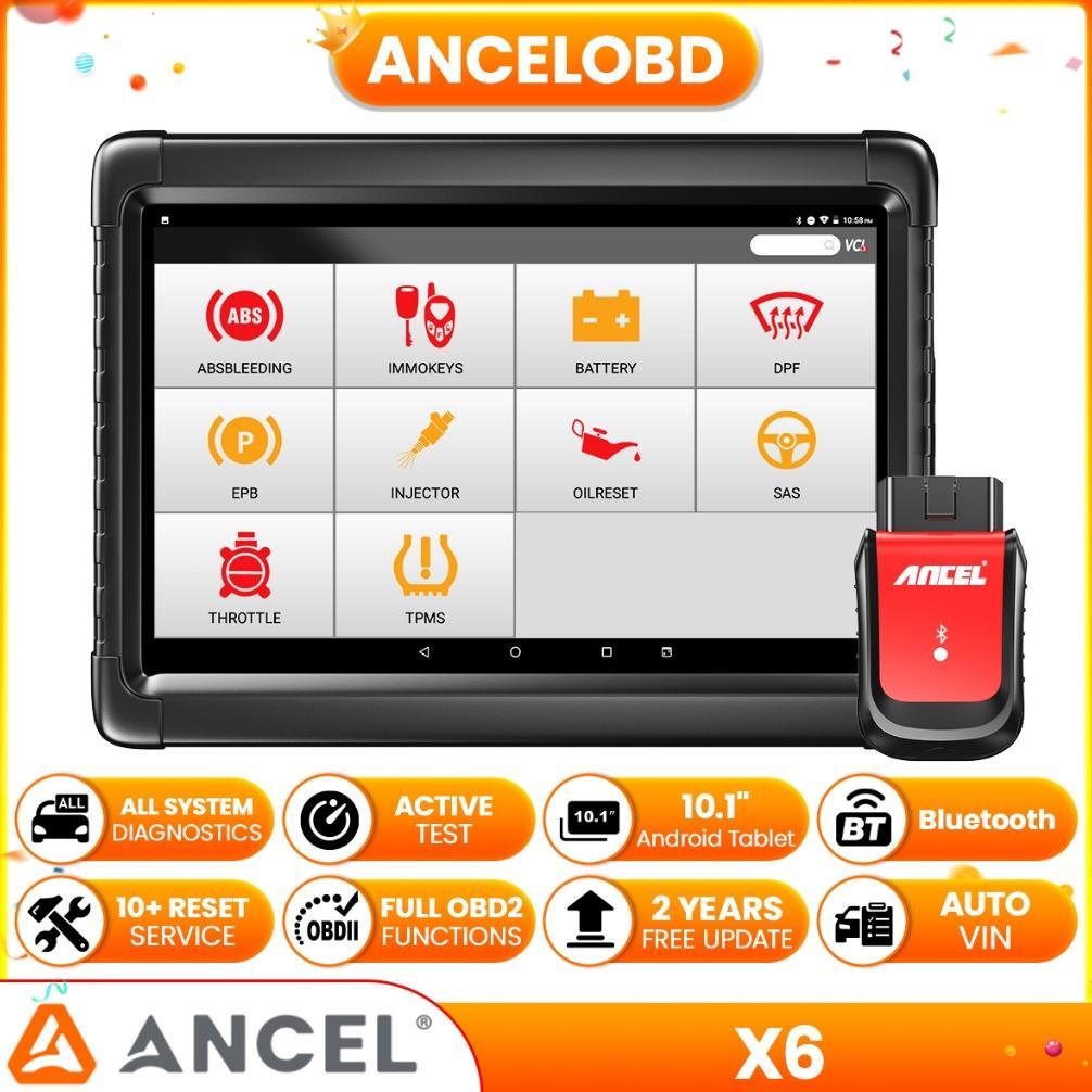Ancel X6 OBD2 Car Scanner ABS Airbag Oil EPB BMS Reset OBD 2 Automotive Scanner e Reader