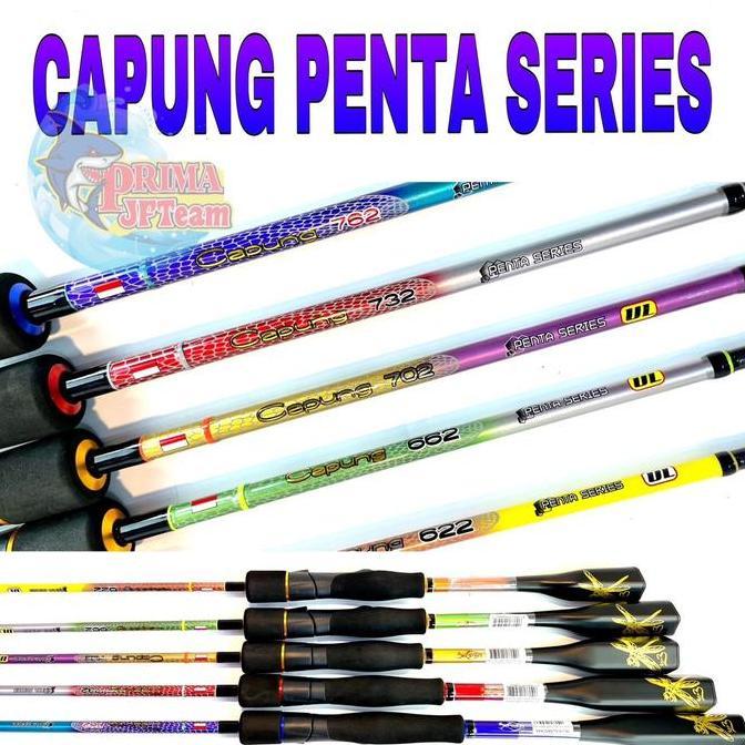 Joran relix nusantara capung ul 622 ,662, 702 , 732 dan 762 joran casting ring seaguide Pancing