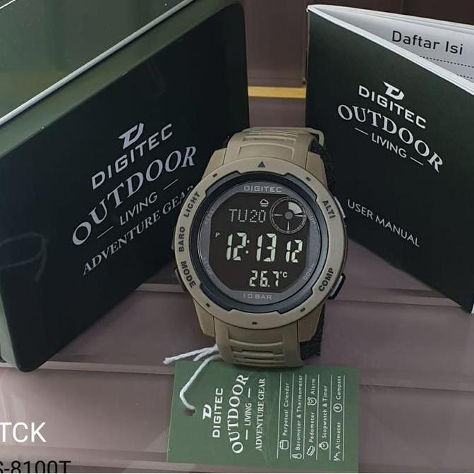 Vint- Jam Tangan Ditec Dg 8100 Altimeter/Barometer/Thermometer