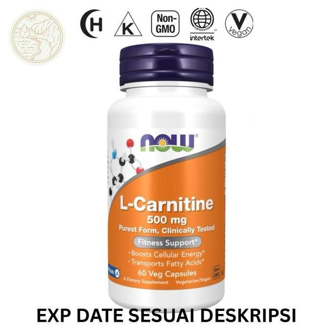 NOW L-Carnitine 500mg 60 Veg Caps