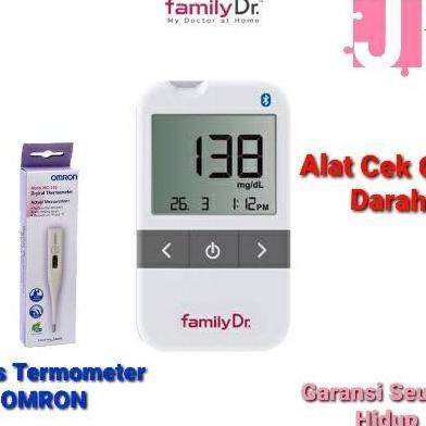 Alat Cek Gula Darah Family Dr Blood Glucose Gratis Thermometer OMRON