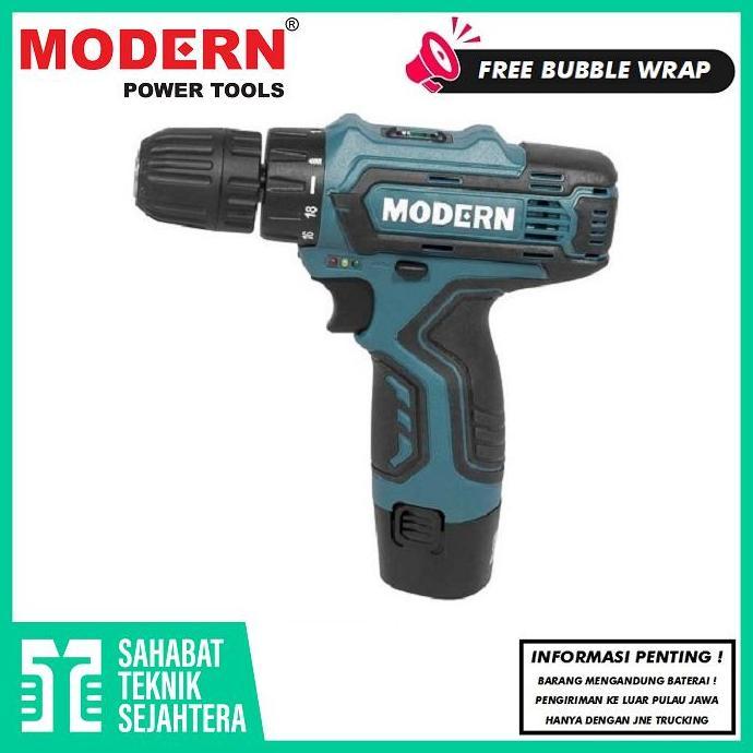 MODERN M-12V Mesin Bor Cordless Drill Baterai Tangan Cas M-12 V M12V