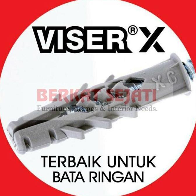 Mure- Viser X X6 X 6 S6 Fiser Hebel Habel Bata Tembok Dinding Beton (1 Box 100 Pcs)