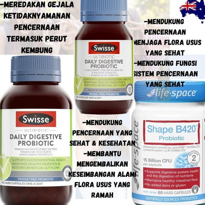 Swisse Ultibiotic Daily Digestive Probiotic 90 capsules