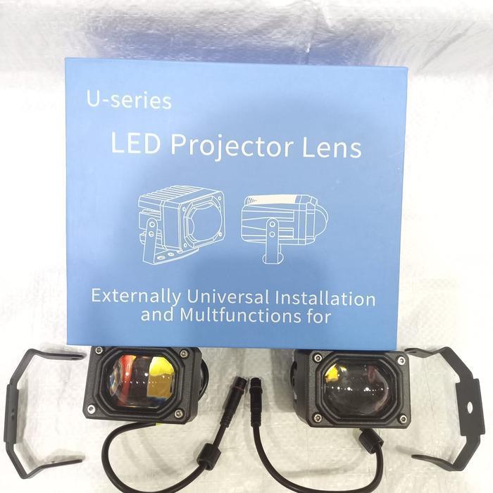 LED PROJECTOR LAMPU MINI PROJI/LENS U SERIES/FOGLAMP TEMBAK SOROT ORIGINAL DAN TERPERCAYA