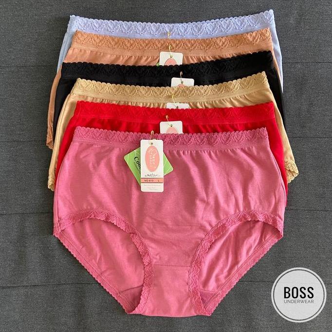 [6PCS] Celana Dalam Yadaili Renda 613 ORIGINAL | CD Perempuan Katun | CD Yadaili Polos Katun