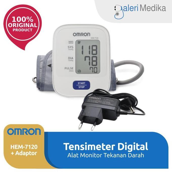 Omron HEM 7120 Tensimeter Digital + Adaptor