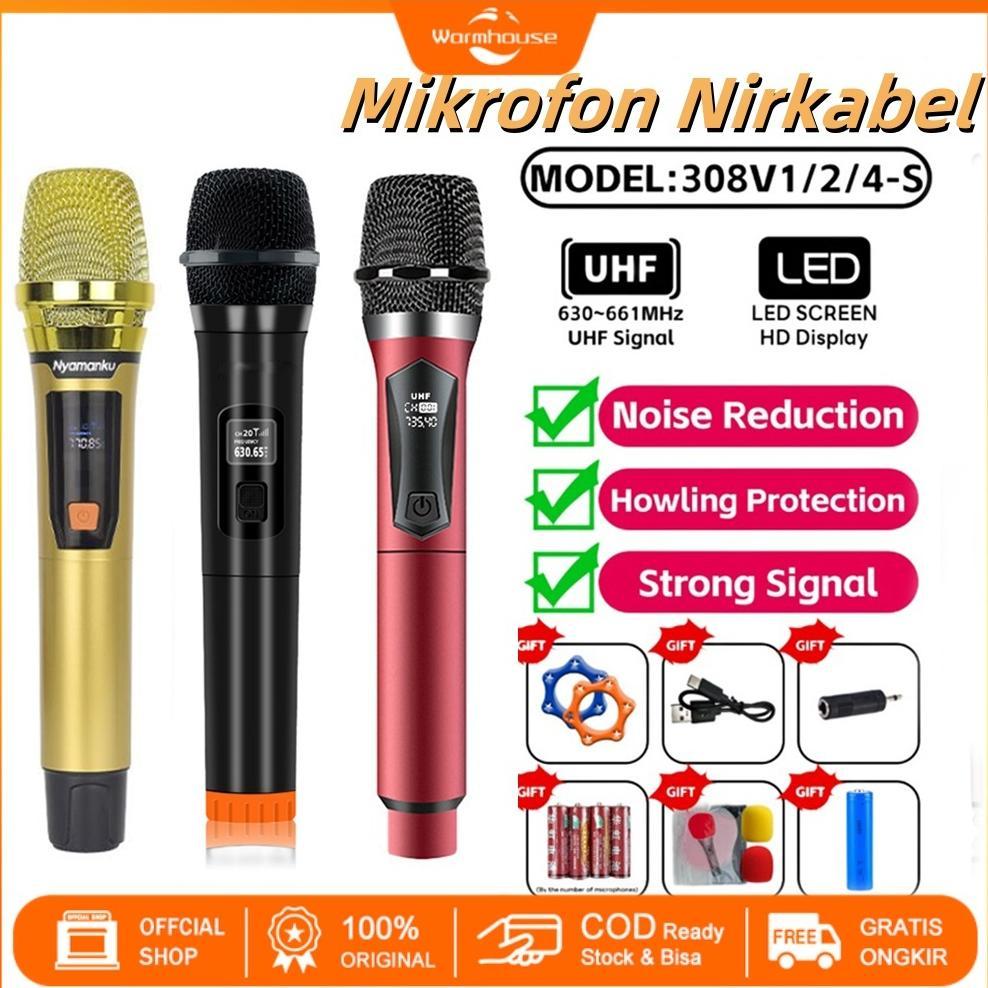 2 MIC Mikrofon Karaoke Wireless Mikrofon Profesional Mikrofon Handheld UHF Mic Wireless Karaoke