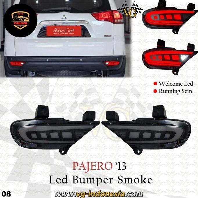 Led Bumper Pajero 4fungsi 2009 2010 2011 2012 2013 2014 2015 Reflektor Pajero lama