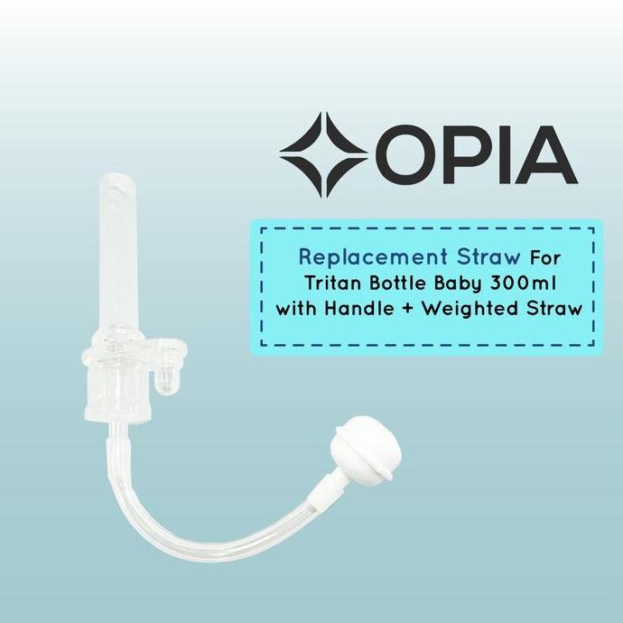 Opia Silicone Straw Replacement For OPIA Tritan Bottle Baby 300ml with  Handle + Weighted Straw