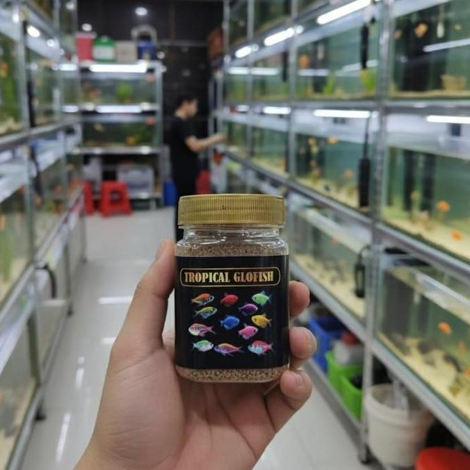 Pelet Ikan Glowfish / Guppy Pakan Makanan Ikan Hias Kecil 100Gram Tropical