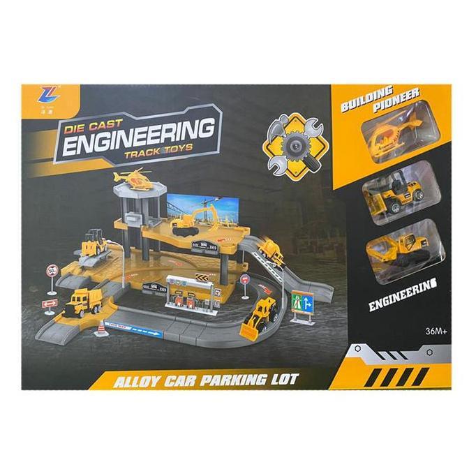 Diecast Engineering Track Toys - Building Pioneer