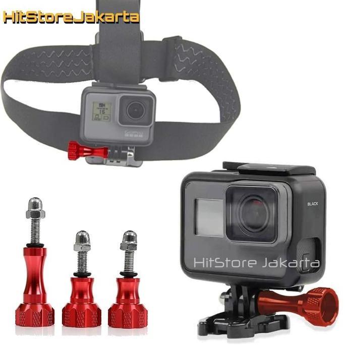 Action- Colorful Aluminium Thumb Knob Stainless Bolt Nut Screw For Action Cam