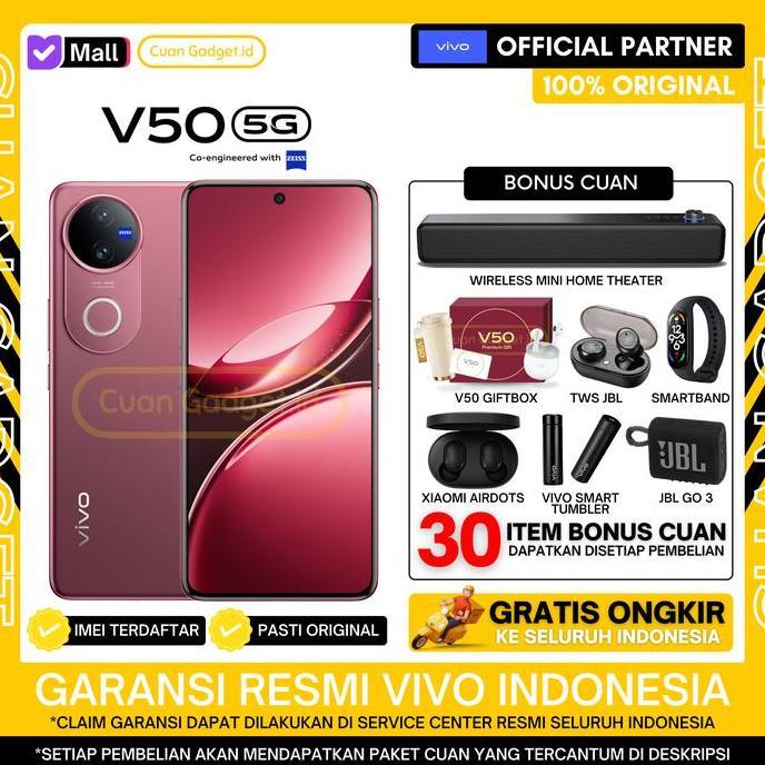 Tab- Vivo V50 5G 12/512 Vivo V 50 5G 12/256 Vivov50 5G 12/512 Garansi Resmi Indonesia