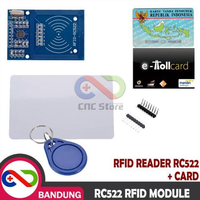 Mfrc-522 Rc522 Rfid Module Reader Kartu Rfid, E-Ktp, E-Toll, & Keychain