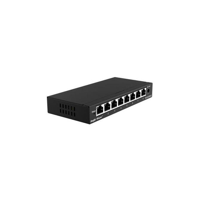 Switch 8 Port Ruijie RG-ES208GC Gigabit Smart Cloud Managed Non-PoE Switch Hub - 5 8 16 24 Port