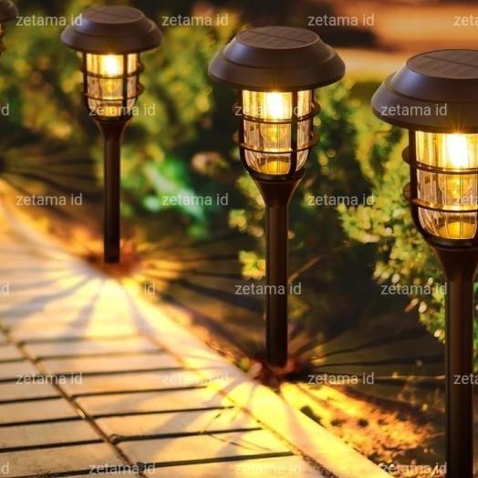 Lampu Taman Solar Cell Sensor Lampu Lampion Taman Tancap Garden Light