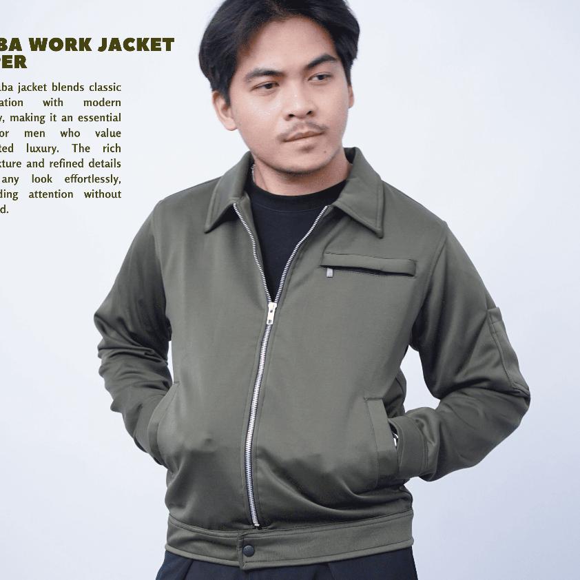 Argta Jaket Scuba Work Zipper Pria Premium