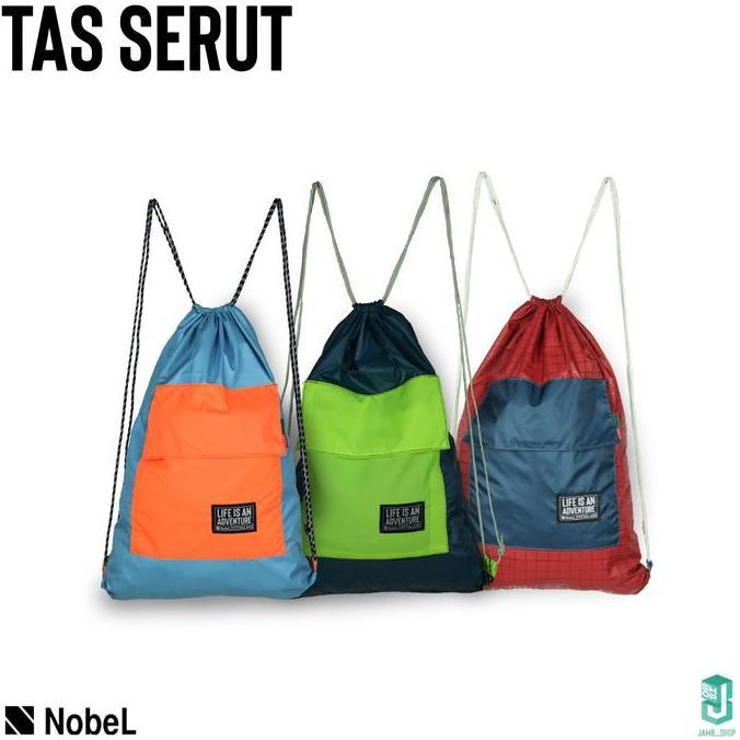 Sporti- Tas Serut|Nobel Outdoor|String Bag|Gymsack|Tas Sepatu