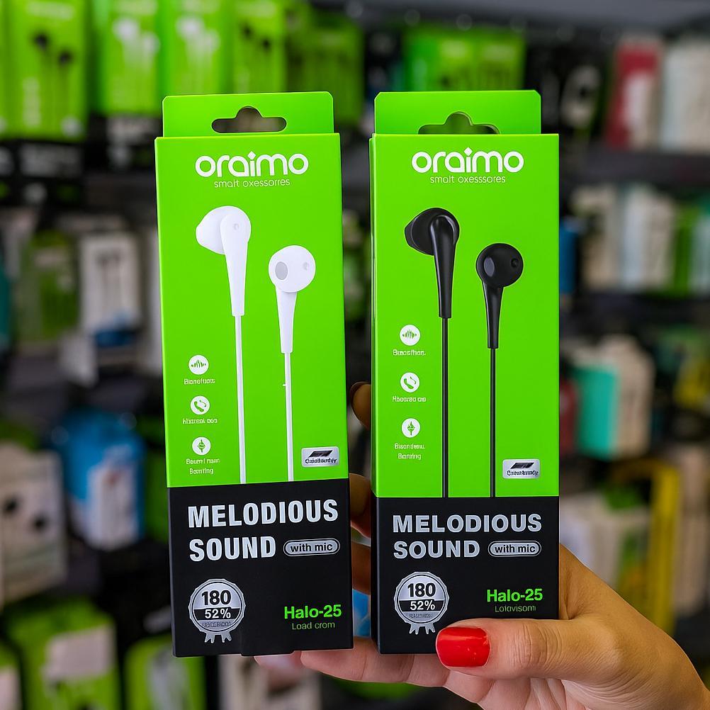 BESTPROMO Headset ORAIMO Extra Bass OEP-E21 Original / Headset Hansfree Stereo Earphone Extra Bass O
