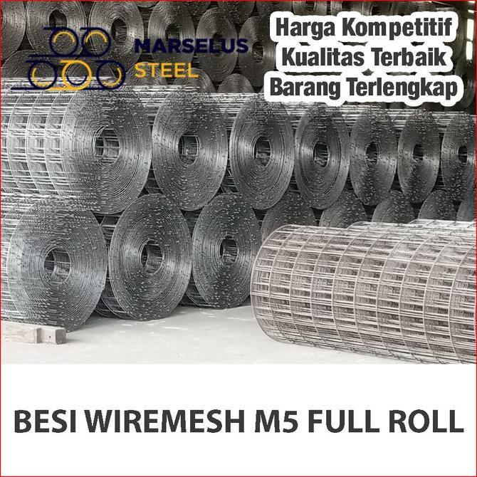 Truo - Besi Wiremesh M5 Full Sni Roll 2,1 X 54 Mtr Ulir Berkualitas