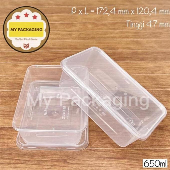 KIIP Food box / Container Microwave / Thin Wall /Kotak Makan 650 ml BENING