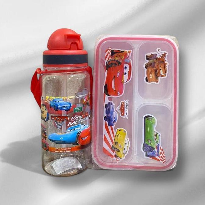 Kotak Makan/Lunch Box Set Makan Karakter Animals Bpa Free 3675/2361/2368