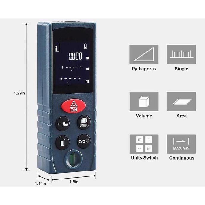 Promo ORI SNDWAY Meteran Laser Digital / Meteran Digital / Pengukur Digital Diskon