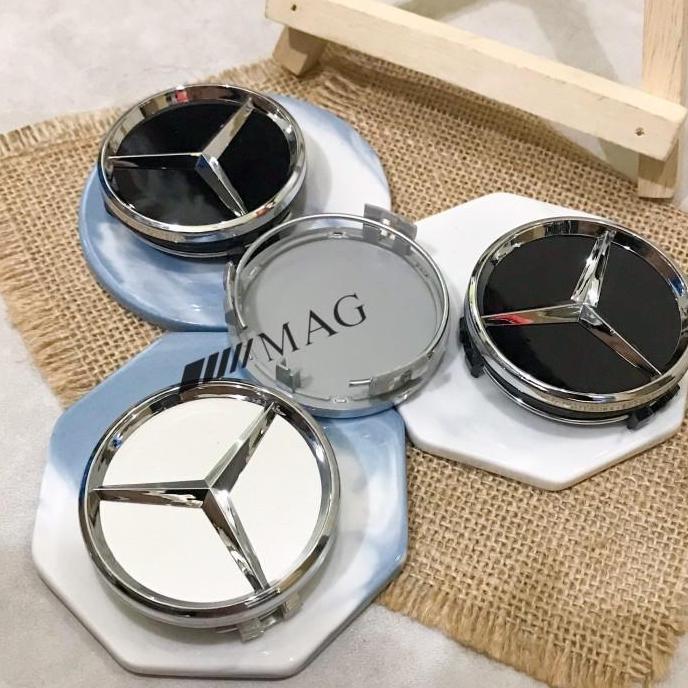 Car- Dop Velg Roda Emblem Mercedes Benz 60Mm 6Cm Tutup Dop Roda Mercy