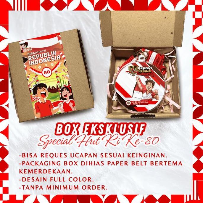 Allthebest- READY Medali Akrilik Kemerdekaan Lomba 17 Agustus HUT RI KE-80 Hadiah Lomba Kemerdekaan 