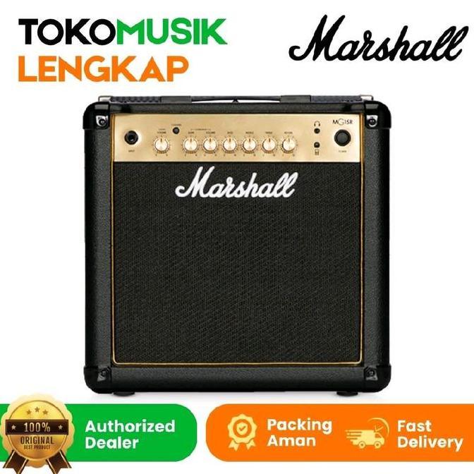 Amplifier Guitar Marshall MG15GR Ampli Marshall MG15R Ampli Gitar w/ Reverb Marshall MG 15R