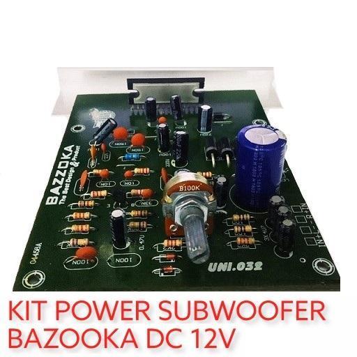 Kit Active Subwoofer Bazooka + 12V 3A Power Amplifier IC LA 4508