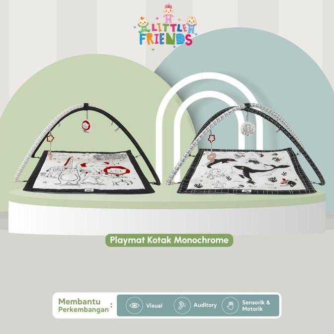 PLAYMAT KOTAK MONOCHROME SEA CREATURES LFP1230 PLAYMAT KOTAK MONOCHROME ANIMAL SAFARI LFP1240