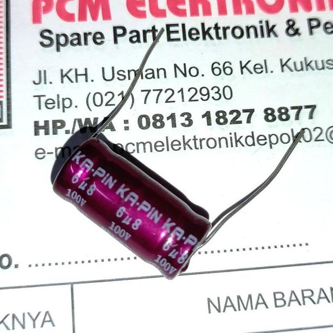 6.8UF 100V 685 100 V 6U8 6.8 UF NON POLAR AUDIO CAPACITOR BEST PCMED
