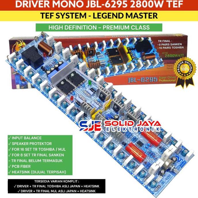 KIT DRIVER JBLl6295 JBL6295 JBL-6295 SUPER POWER AMPLIFIER -TR FINAL