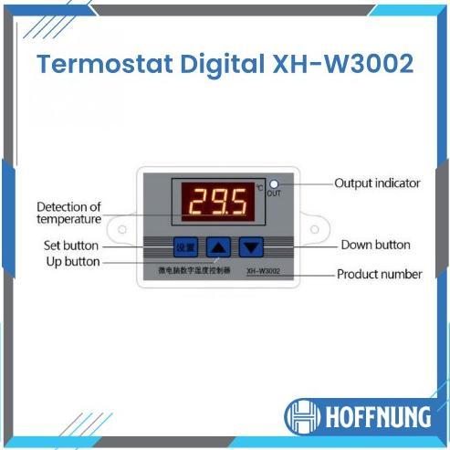 BESTPROMO Thermostat XH-W3002 Termostat W3002 Digital 220V AC Temperature Controller