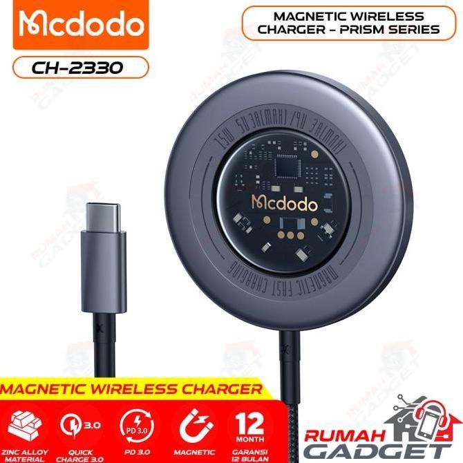 Wireless Charger - Magnetic Wireless Charger - Mcdodo - Prism Series